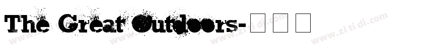 The Great Outdoors字体转换